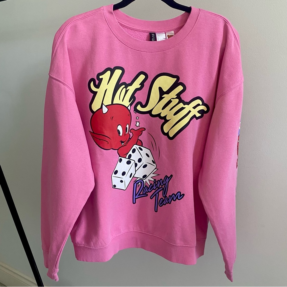 Graphic Print Crewneck Sweater